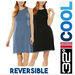 NEW NWT 32 Degrees Ladies Reversible 2-in-1 Soft Dress with Cooling Technology